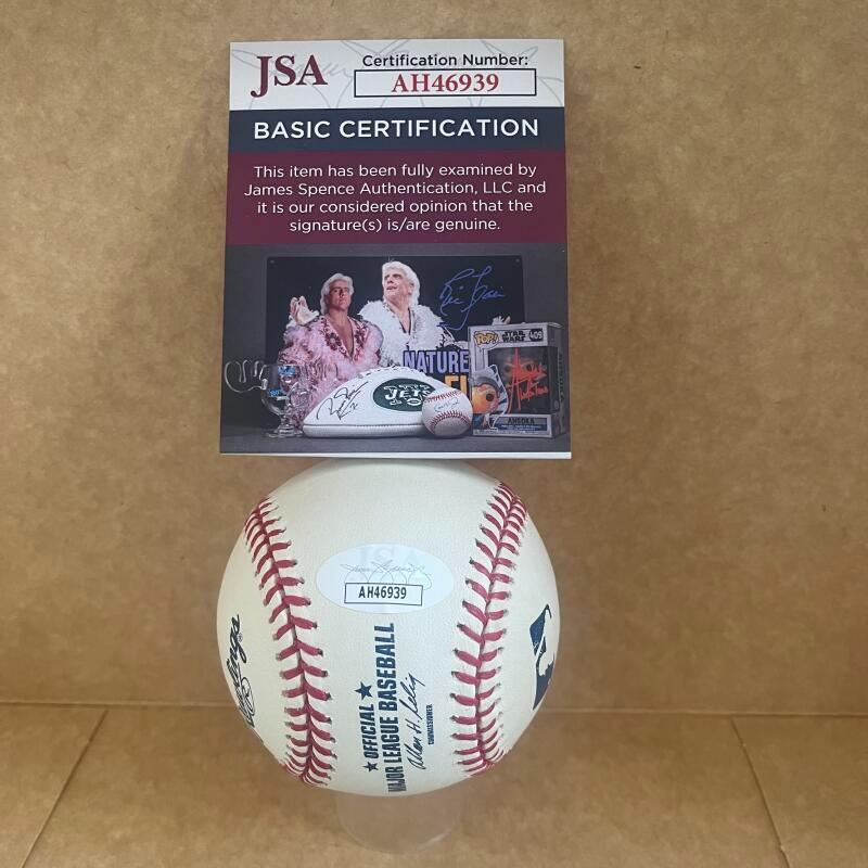 BOBBY DARWIN DODGERS/TWINS/CUBS/REDS SOX SIGNED M.L. BASEBALL JSA AH46939
