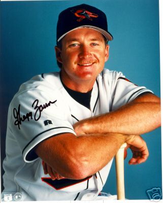GREG  ZAUN     BALTIMORE ORIOLES  SIGNED 8X10  W/COA