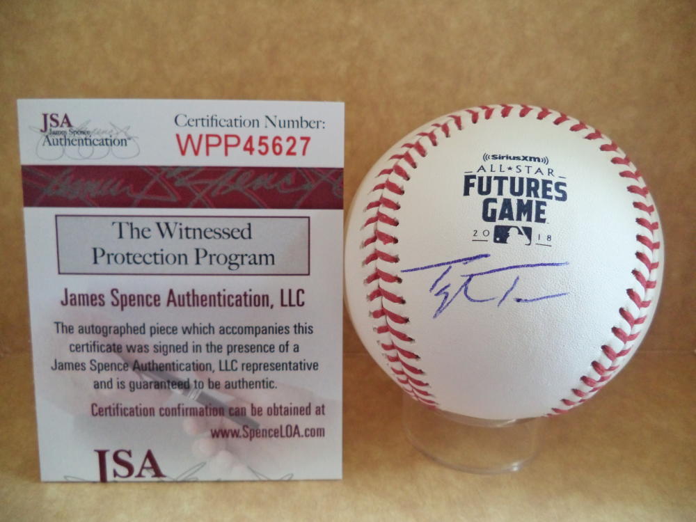 TAYLOR TRAMMELL SIGNED AUTO 2018 FUTURES GAME BASEBALL REDS/MVP JSA WPP45627
