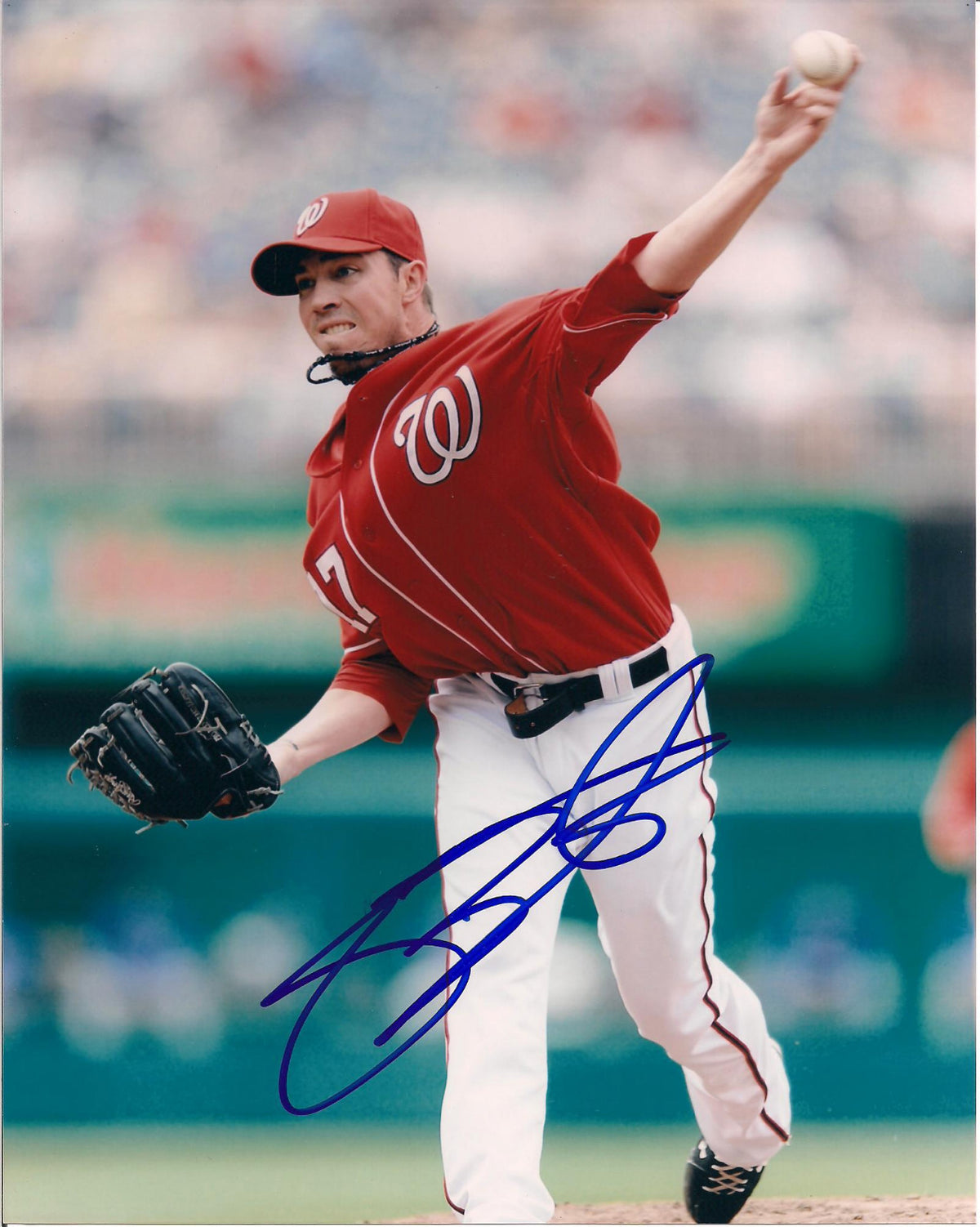 SEAN BURNETT WASHINGTON NATIONALS AUTOGRAPHED SIGNED 8X10 PHOTO W/COA