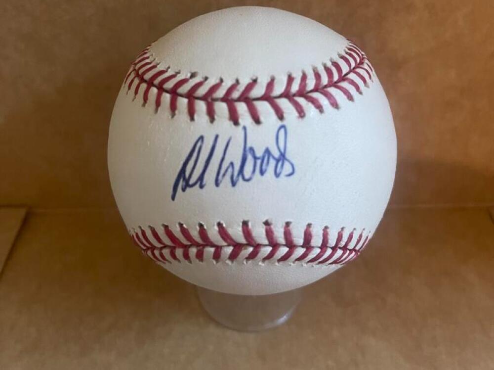 AL WOODS TORONTO BLUE JAYS SIGNED AUTO M.L. BASEBALL BECKETT AUTHENTICATED