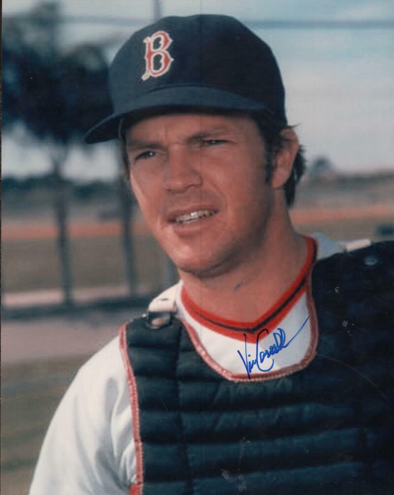 VIC CORRELL BOSTON RED SOX  SIGNED AUTOGRAPHED 8X10 PHOTO W/ COA