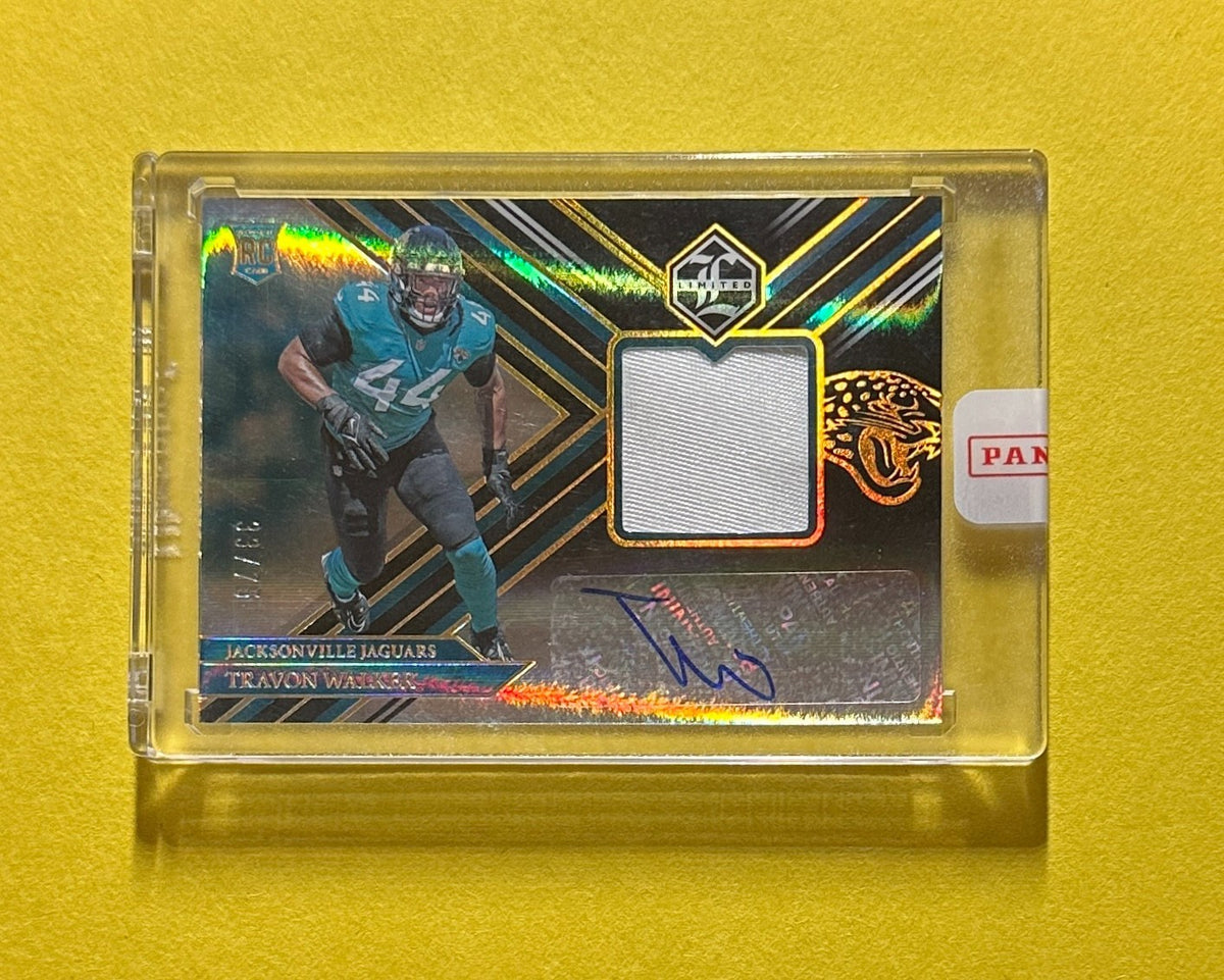 2022 PANINI LIMITED TRAVON WALKER ROOKIE PATCH AUTOGRAPH /75 #121 JAGUARS