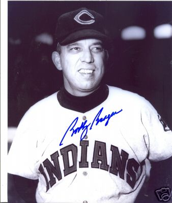 BOBBY BRAGAN CLEVELAND INDIANS SIGNED 8X10 PHOTO W/COA