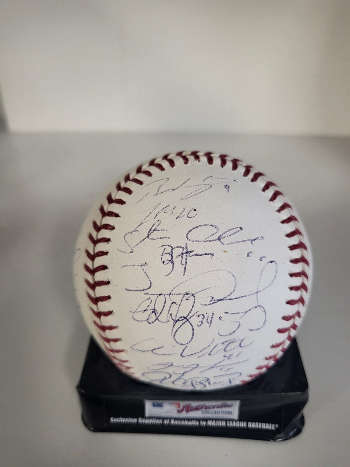 GIANCARLO STANTON YANKEES SIGNED AUTOGRAPHED MARLINS TEAM SIGNED BALL MLB AUTH