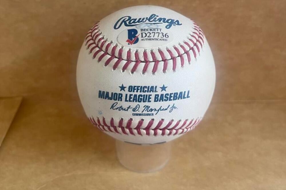 AARON ALTHERR PHILLIES/METS SIGNED AUTOGRAPHED M.L. BASEBALL BECKETT AUTH