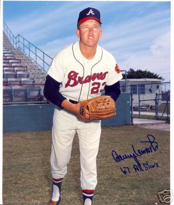 DENNY LEMASTER  ATLANTA  BRAVES 67 ALL STARS SIGNED