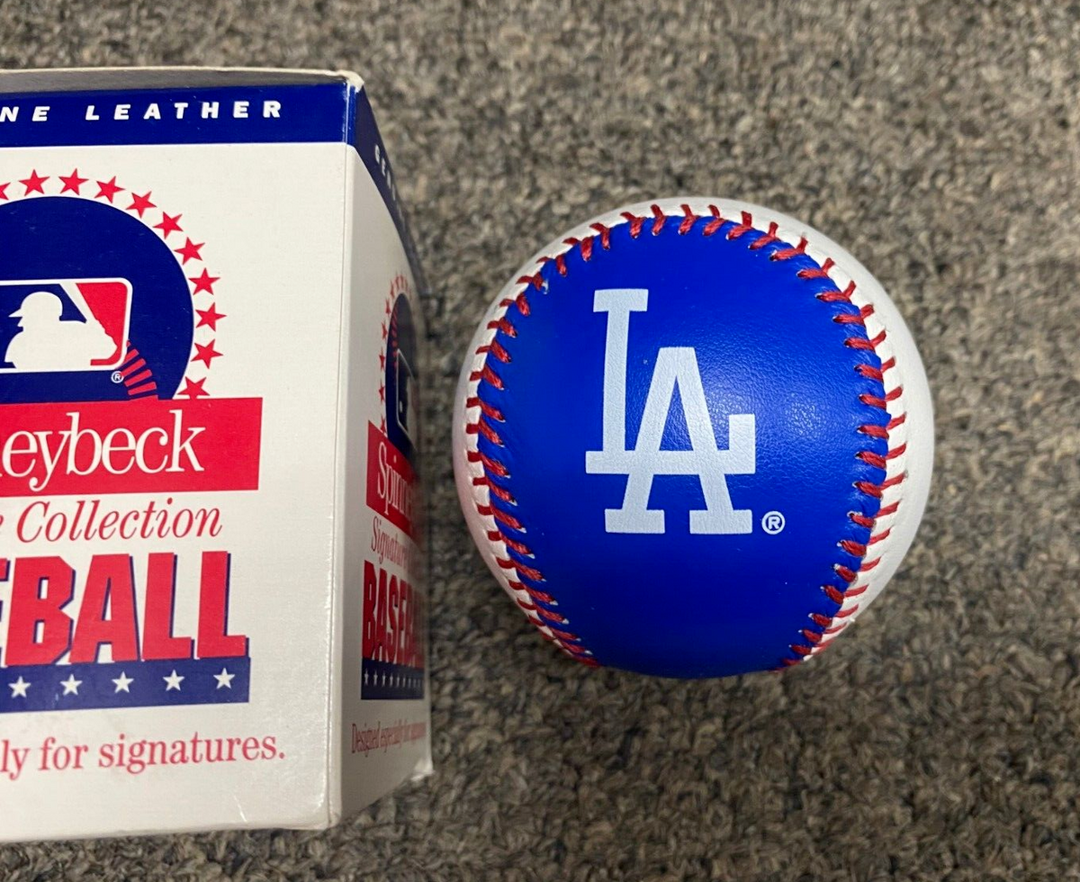 VINTAGE SPINNEYBECK COOPERTOWN COLLECTION LA DODGERS SOUVENIR BASEBALL W/BOX