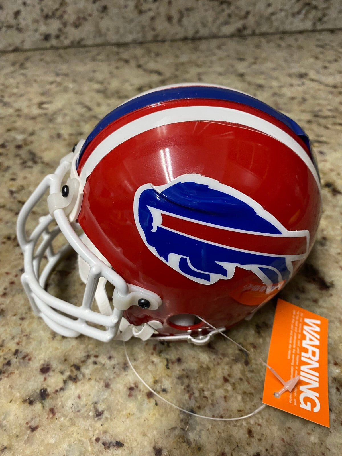 NFL BUFFALO BILLS FOOTBALL TEAM LOGO RIDDELL AUTHENTIC MINI HELMET UNSIGNED