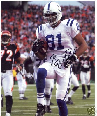 BRYAN FLETCHER INDIANAPOLIS COLTS SIGNED 8X10 PHOTO