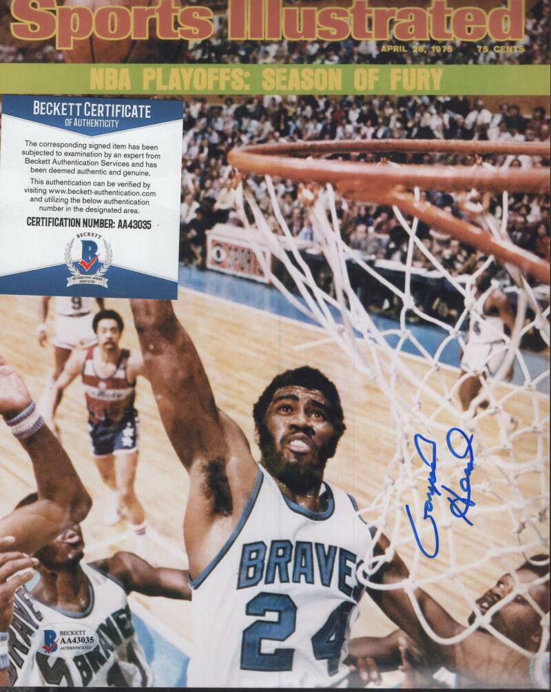 GARFIELD HEARD BUFFALO BRAVES SI SIGNED 8X10 PHOTO BECKETT AA43035