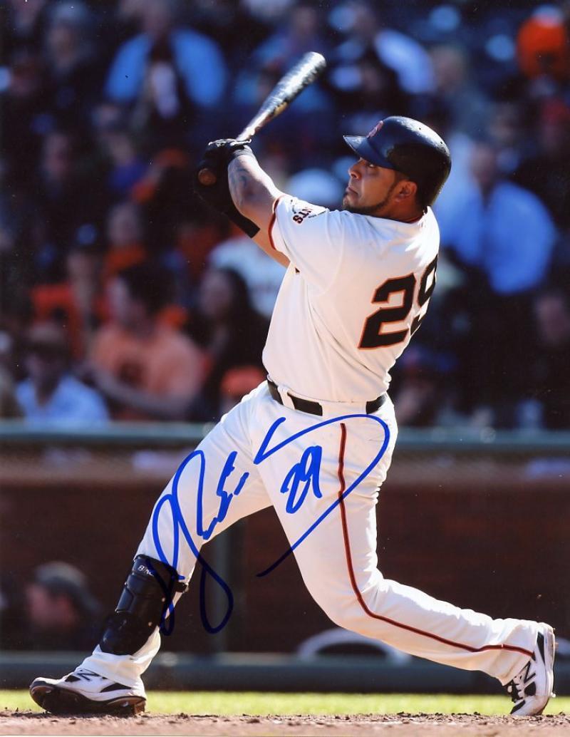 HECTOR SANCHEZ SAN FRANCISCO GIANTS SIGNED 8X10 PHOTO W/COA