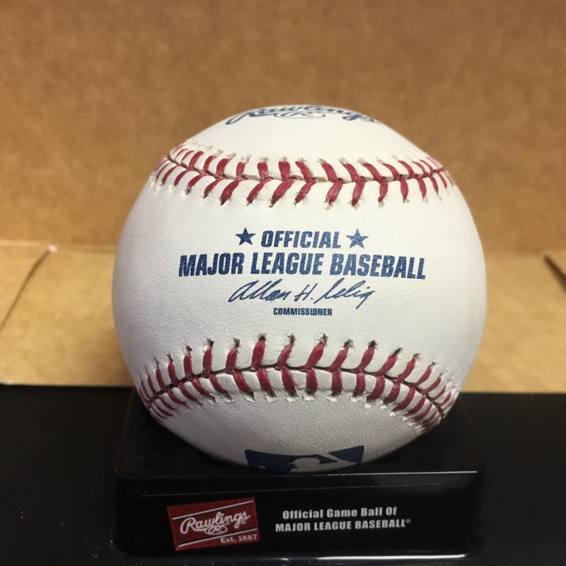 DICK HALL ORIOLES/PHILLIES SIGNED M.L. BASEBALL W/COA 