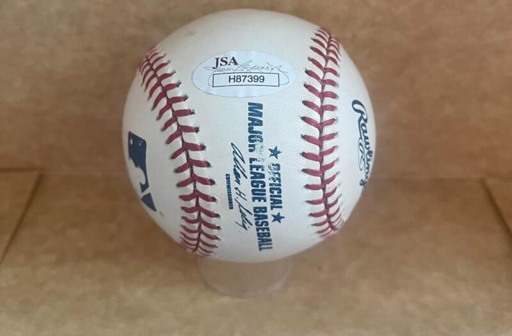 RENE VALDES BROOKLYN DODGERS SIGNED AUTO RARE M.L.BASEBALL JSA STICKER ONLY