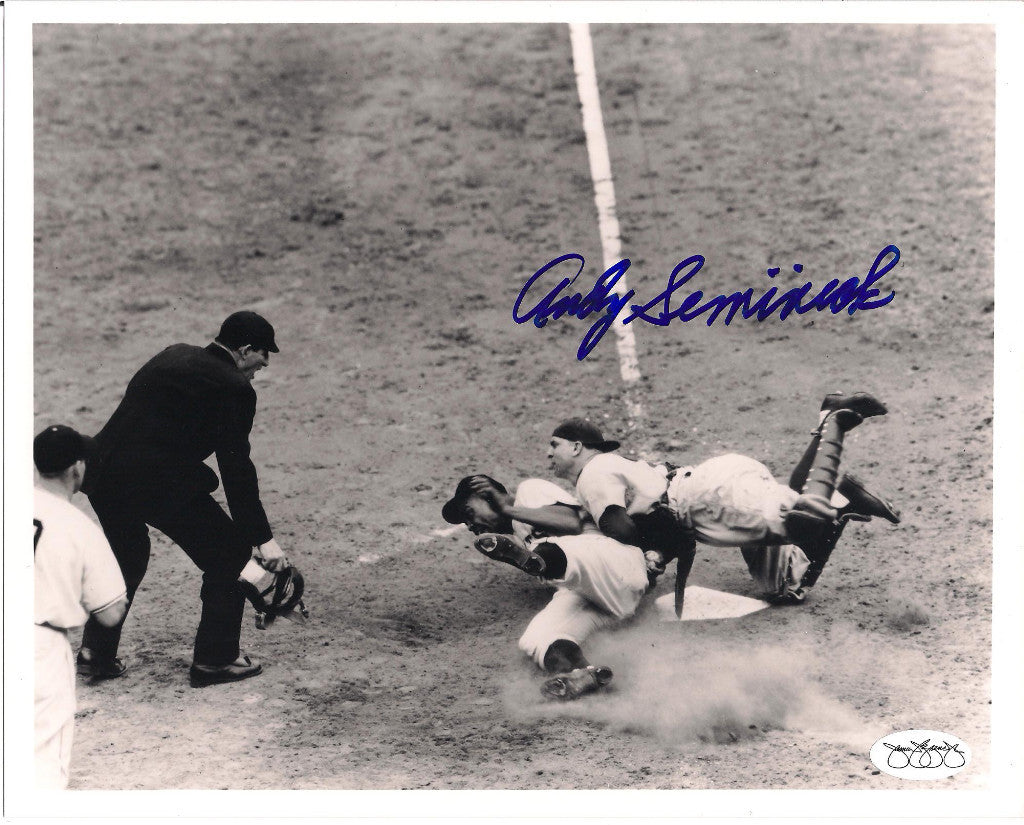 ANDY SEMINICK CINCINNATI REDS SIGNED AUTOGRAPHED 8X10 PHOTO W/JSA STICKER