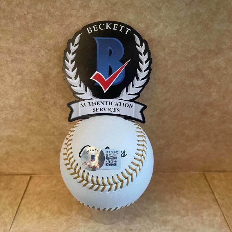 JACKIE BRANDT 59 GG SIGNED AUTO GOLD GLOVE BASEBALL BECKETT AUTHENTICATE