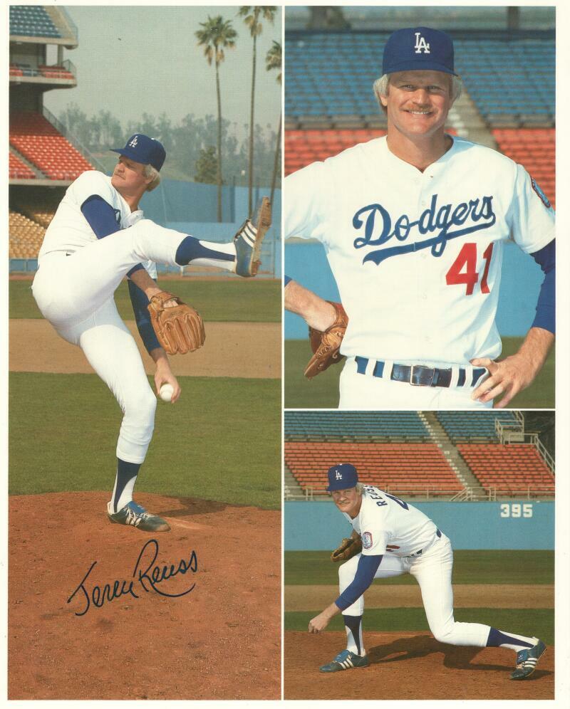 JERRY REUSS LOS ANGELES DODGERS SIGNED AUTOGRAPHED 8X10 PHOTO W/ COA
