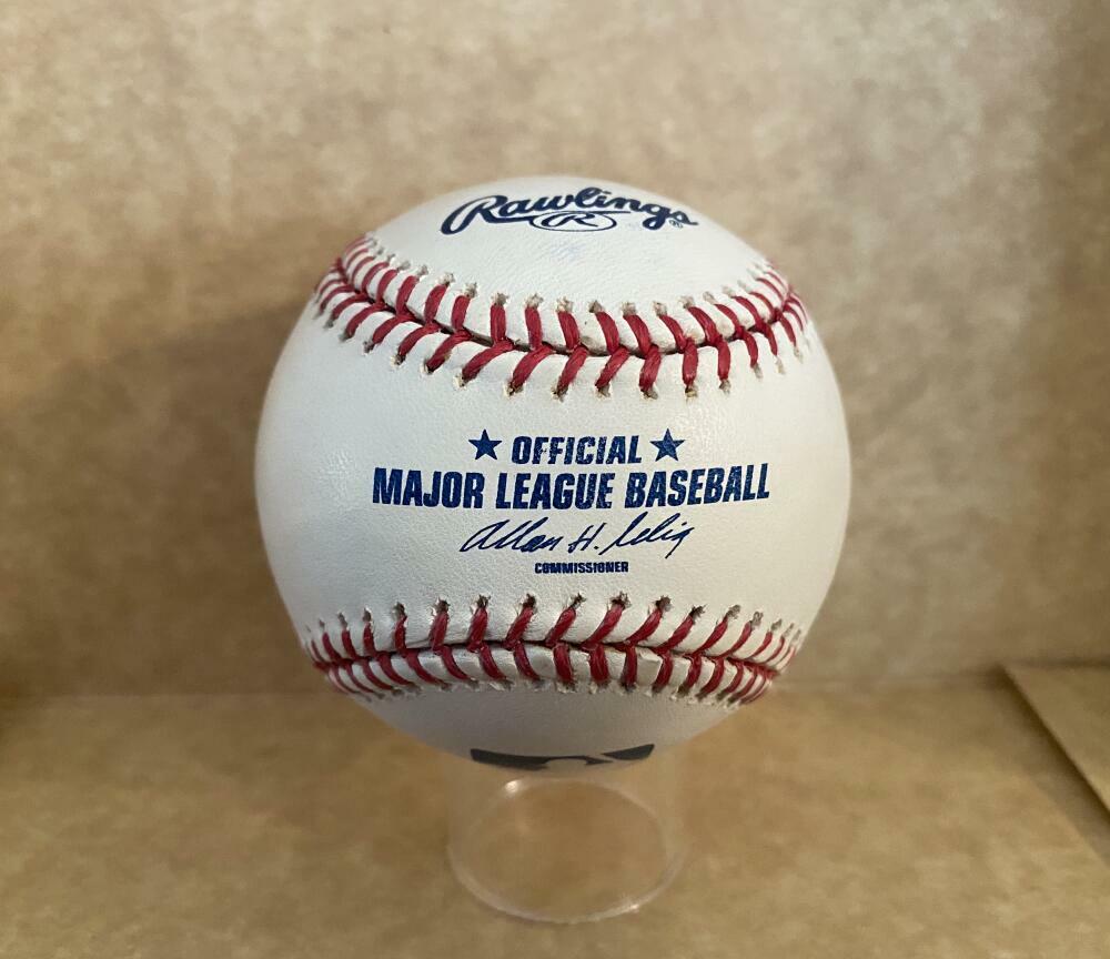 JARRED COSART ARLINS/ASTROS/PADRES SIGNED AUTOGRAPHED M.L. BASEBALL W/ COA