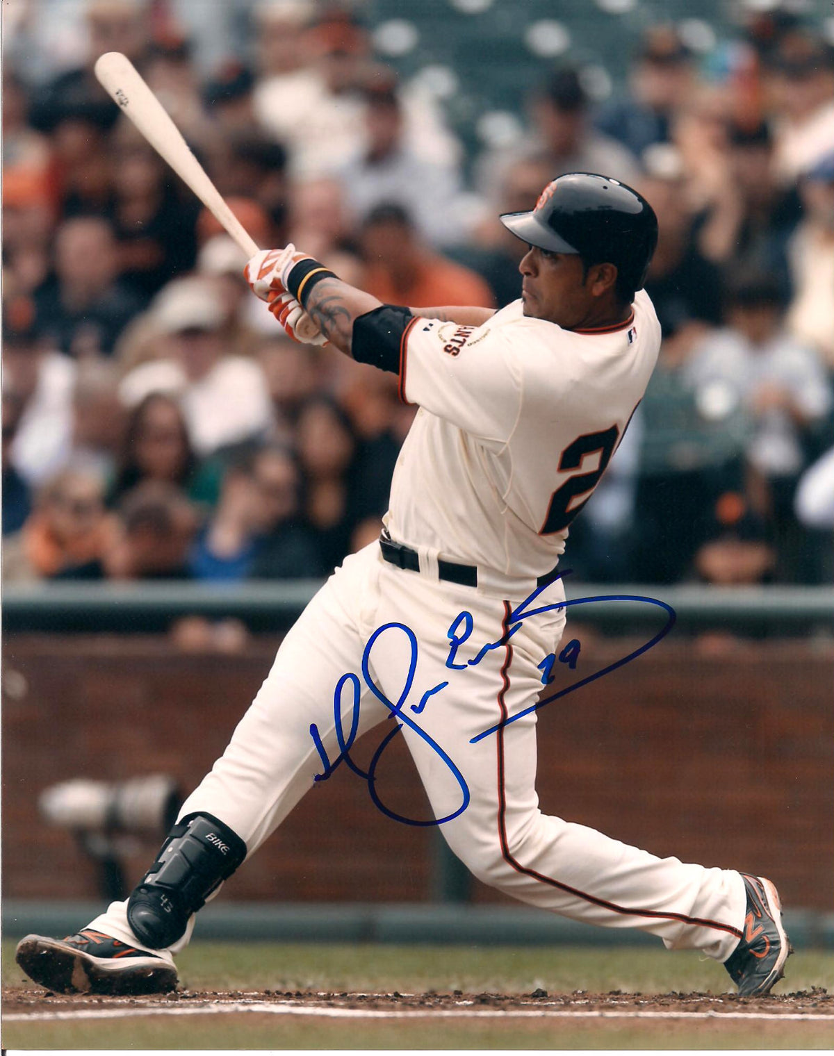 HECTOR SANCHEZ SAN FRANCISCO GIANTS SIGNED AUTOGRAPHED 8X10 PHOTO W/COA