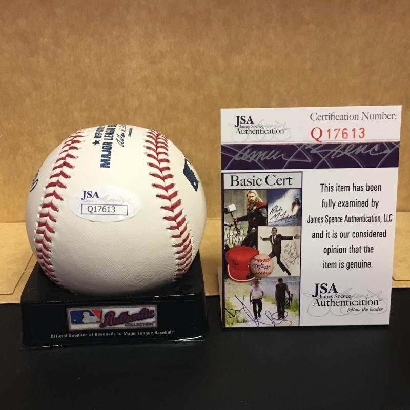MARK TRUMBO BALTIMORE ORIOLES SIGNED M.L. BASEBALL JSA Q17613