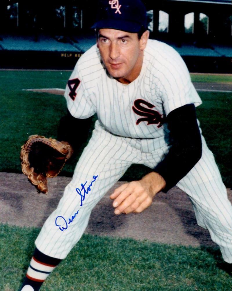 DEAN STONE CHICAGO WHITE SOX SIGNED AUTOGRAPHED 8X10 PHOTO W/COA