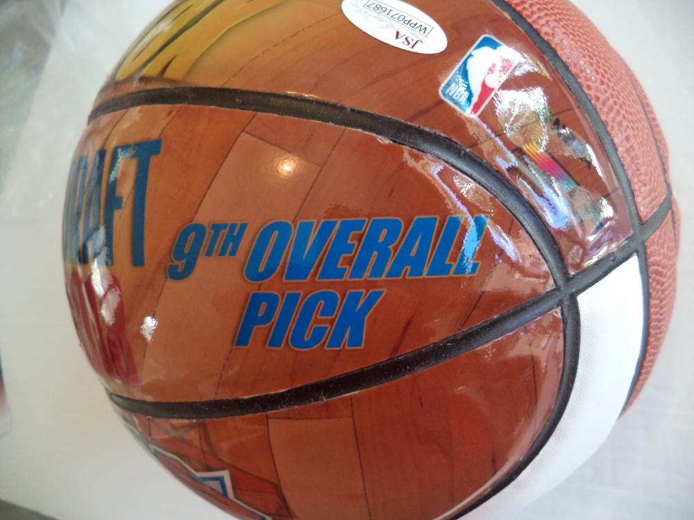 KEVIN  KNOX NEW YORK KNICKS SIGNED NBA DRAFT NIGHT BASKETBALL RC JSA WPP071687