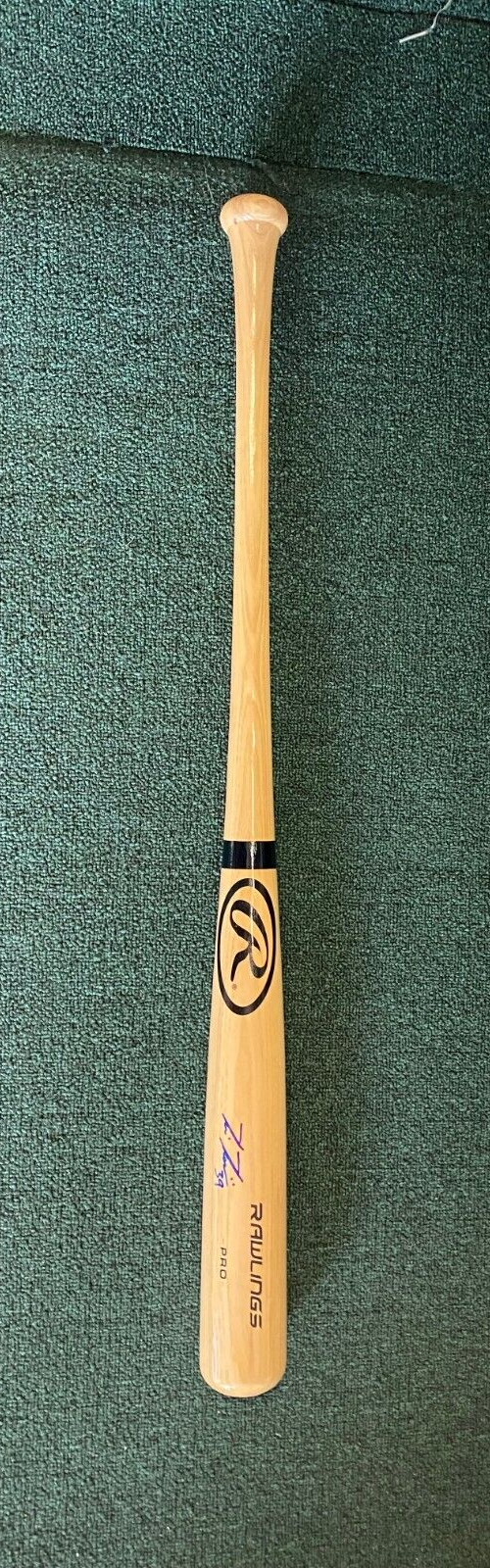 KEVIN KIERMAIER RAYS/DODGERS SIGNED AUTOGRAPHED RAWLINGS PRO BAT JSA AUTH