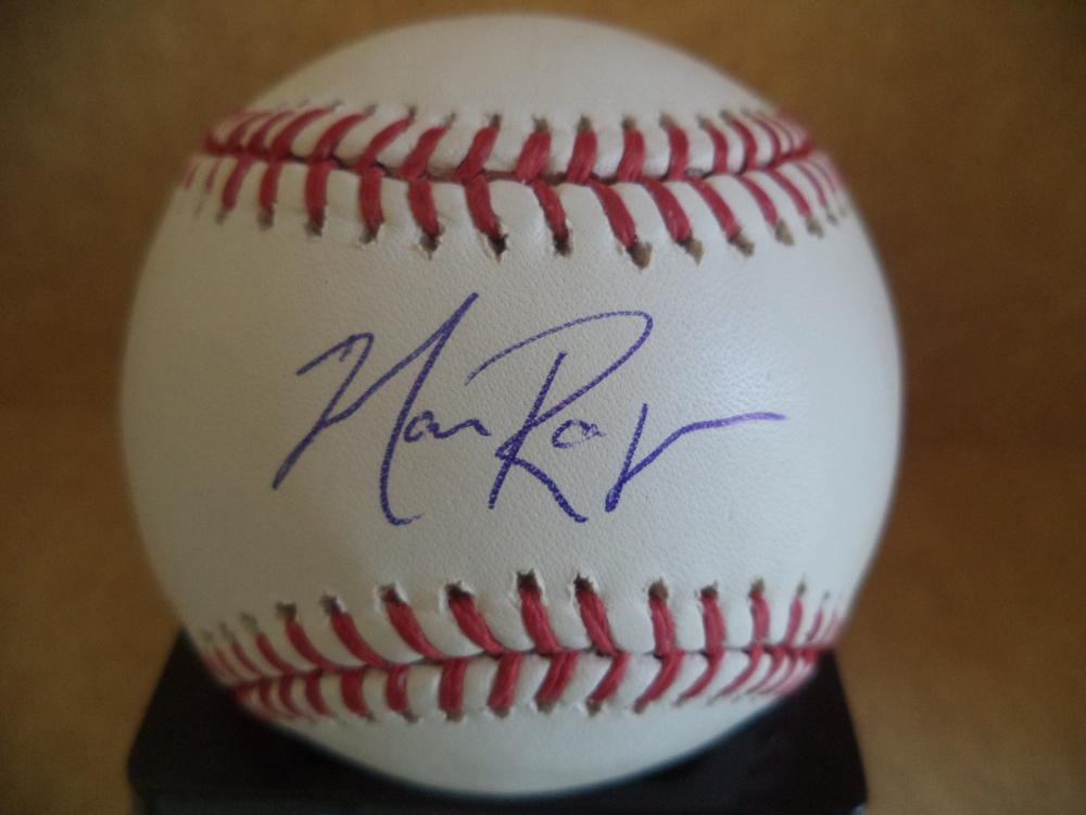MARK ROGERS MILWAUKEE BREWERS SIGNED AUTOGRAPHED M.L. BASEBALL W/COA 