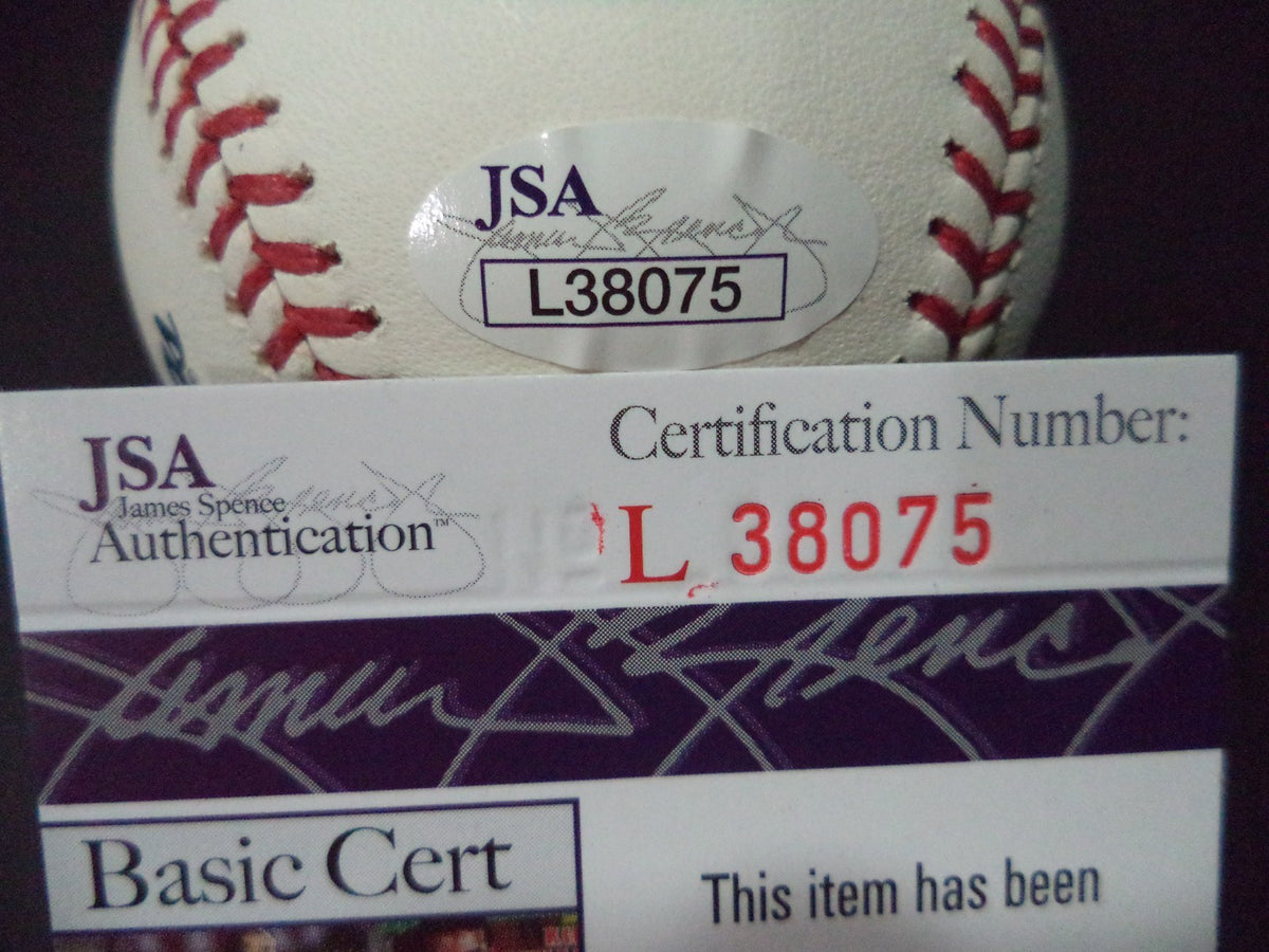 CHRIS TILLMAN BALTIMORE ORIOLES SIGNED AUTOGRAPH ROMLB BASEBALL JSA COA #L38075
