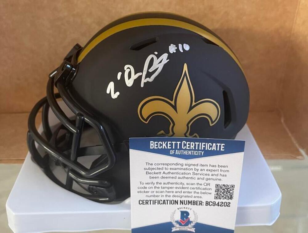 TRE' QUAN SMITH NEW ORLEANS SAINTS SIGNED ECLIPSE MINI HELMET BECKETT