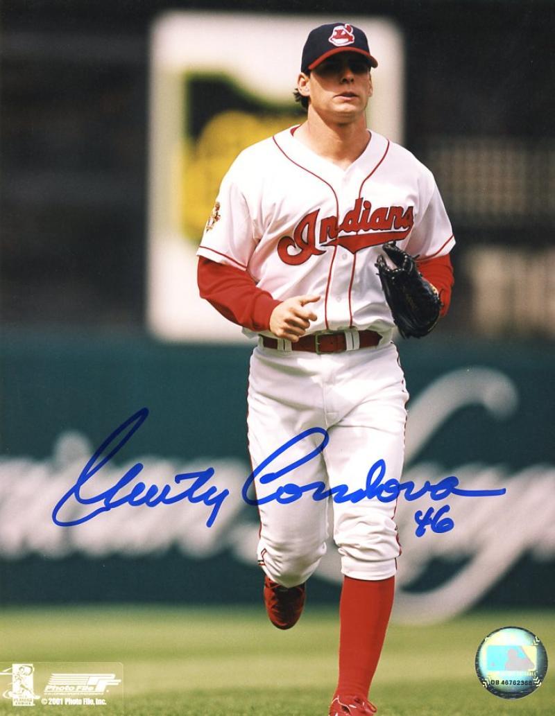 MARTY CORDOVA CLEVELAND INDIANS SIGNED 8X10 PHOTO W/COA