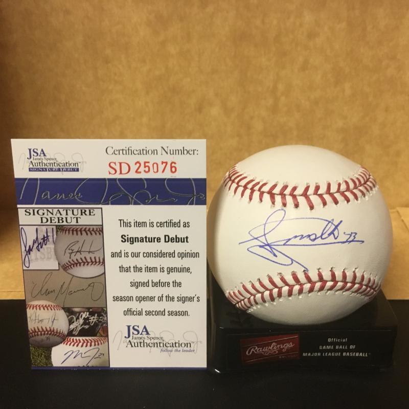 STEVEN MOYA DETROIT TIGERS M.L. SIGNED BASEBALL JSA SD25076