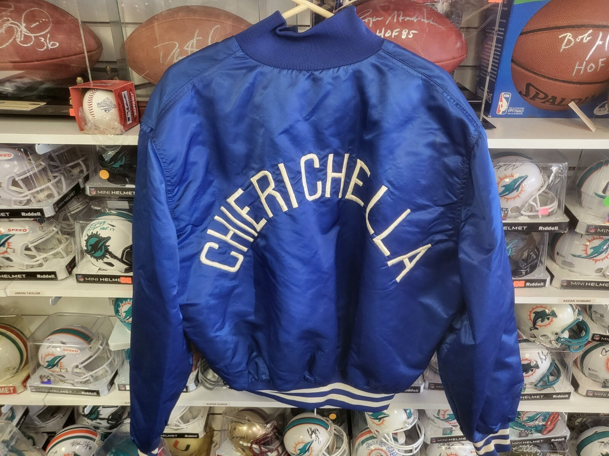 VINTAGE LOS ANGELES DODGERS DANNY GOODMAN SATIN JACKET OFFICIAL PLAYER WORN 2XL