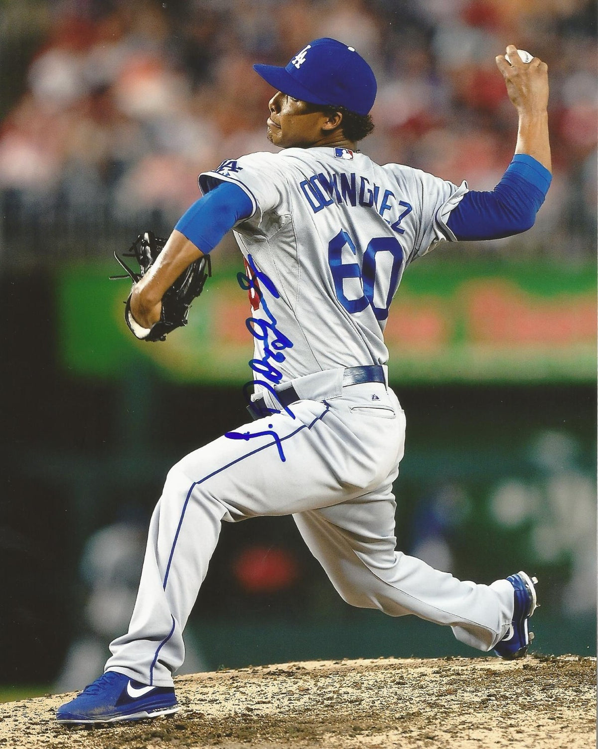 JOSE DOMINGUEZ #60 LOS ANGELES DODGERS AUTOGRAPHED SIGNED 8X10 PHOTO W/COA