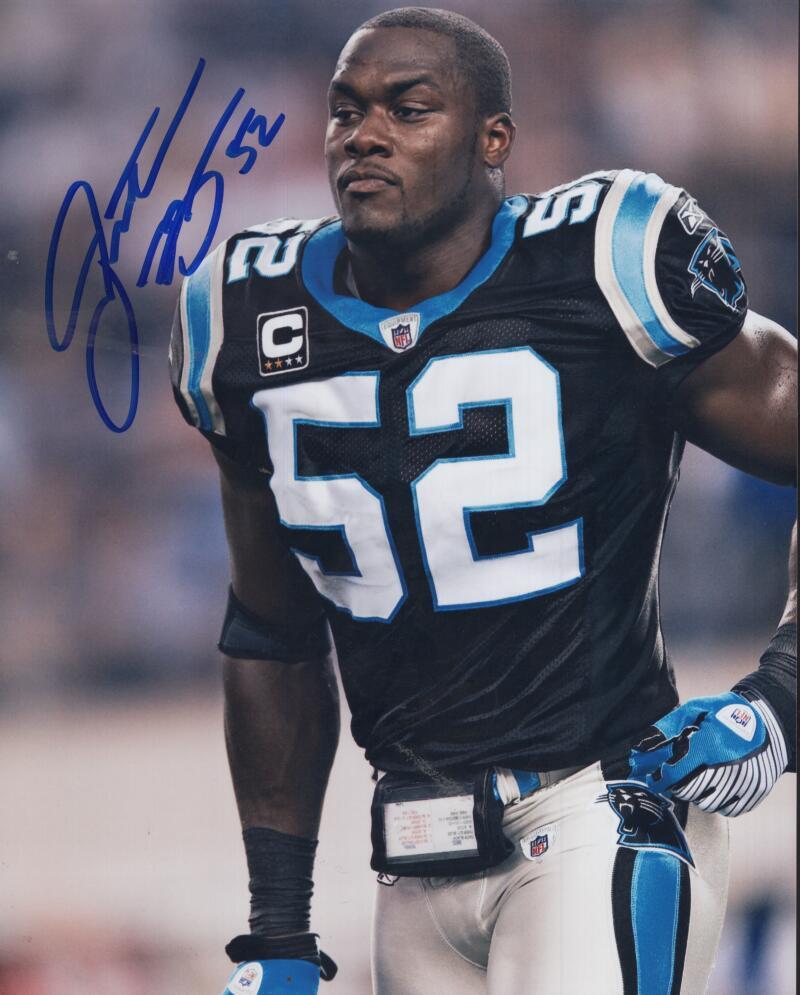 JON BEASON PANTHERS SIGNED AUTOGRAPHED 8X10 PHOTO W/ COA