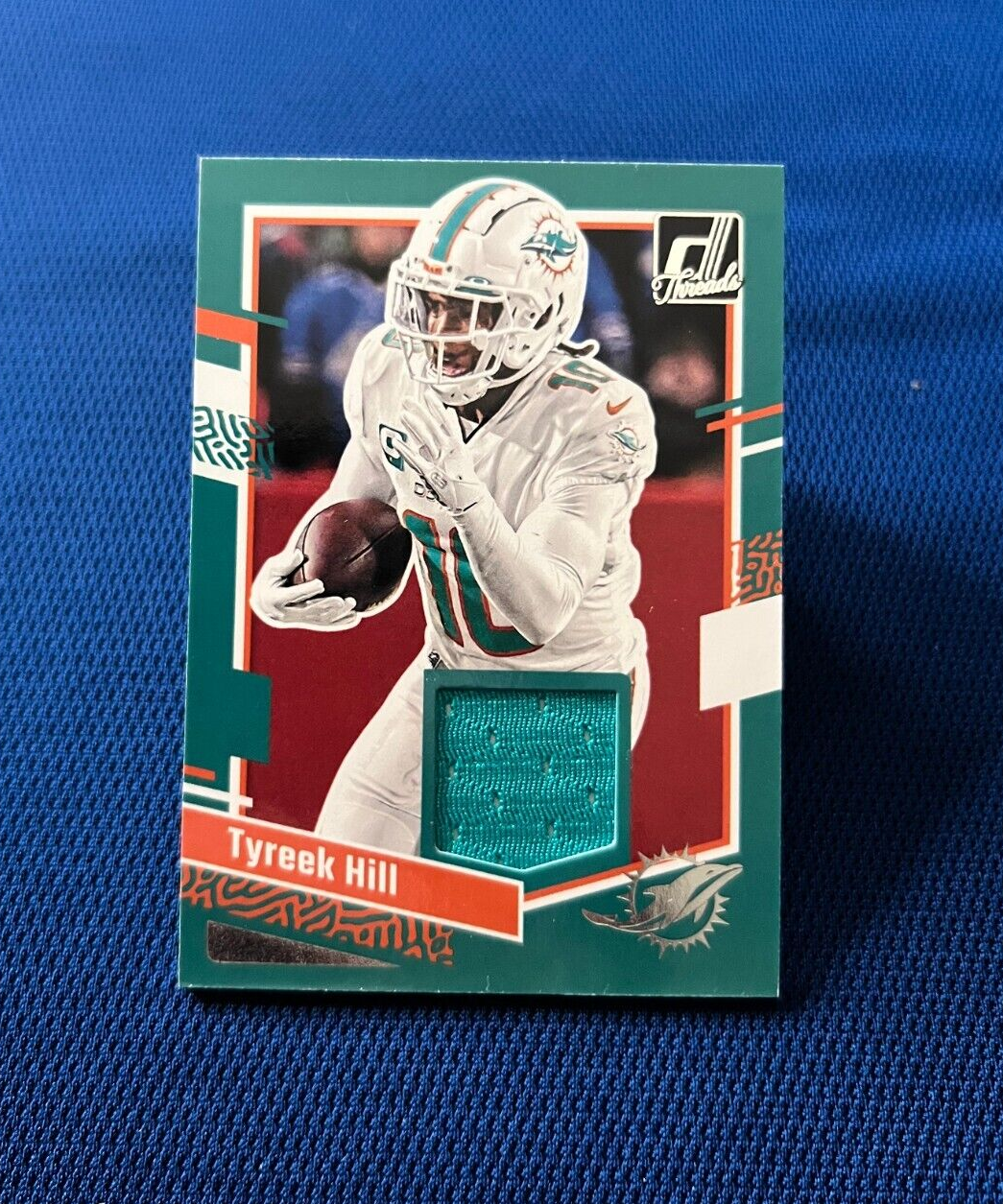 2023 DONRUSS THREADS TYREEK HILL MIAMI DOLPHINS JERSEY CARD#DTH-TH