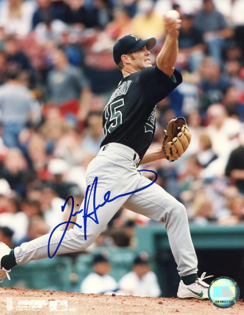 TIM HUDSON OAKLAND A'S ACTION SIGNED 8X10 PHOTO W/COA