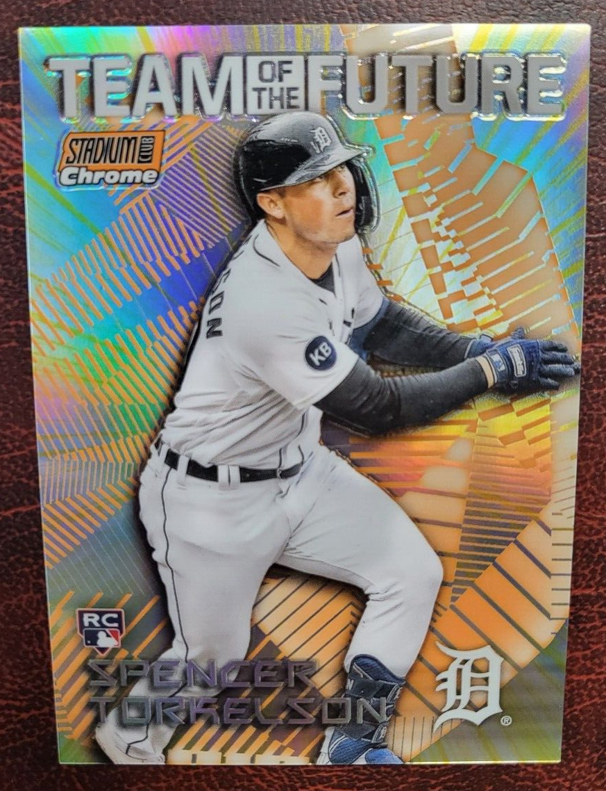 2022 STADIUM CLUB CHROME TEAM OF THE FUTURE SPENCER TORKELSON RC REFRACTOR /25