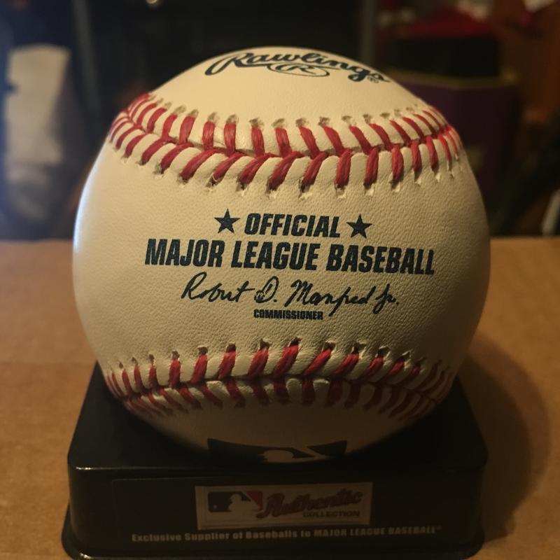 JON HARRIS TORONTO BLUE JAYS M.L. SIGNED BASEBALL W/COA