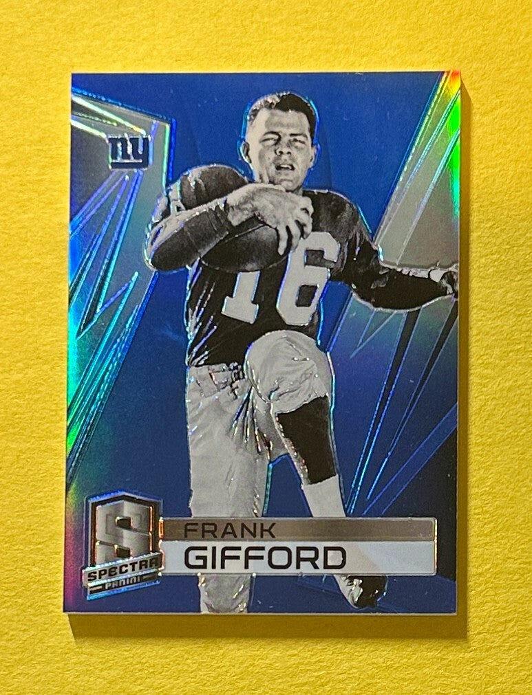 2014 PANINI SPECTRA FRANK GIFFORD BLUE /49 #147 GIANTS