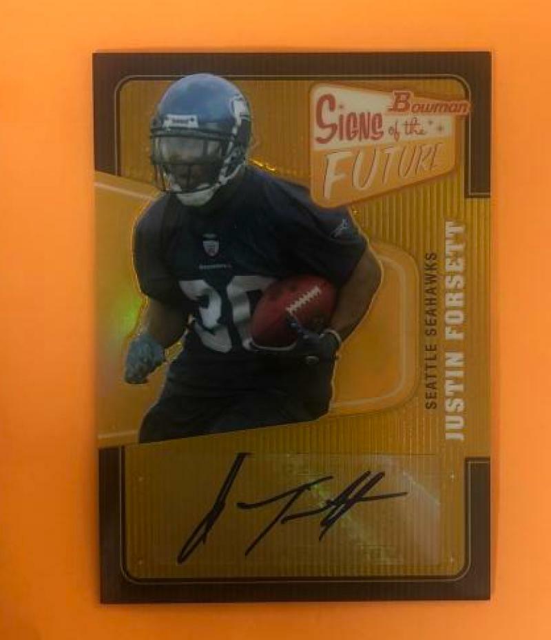 2006 BOWMAN SIGNS OF THE FUTURE JUSTIN FORSETT ROOKIE AUTO 37/50 