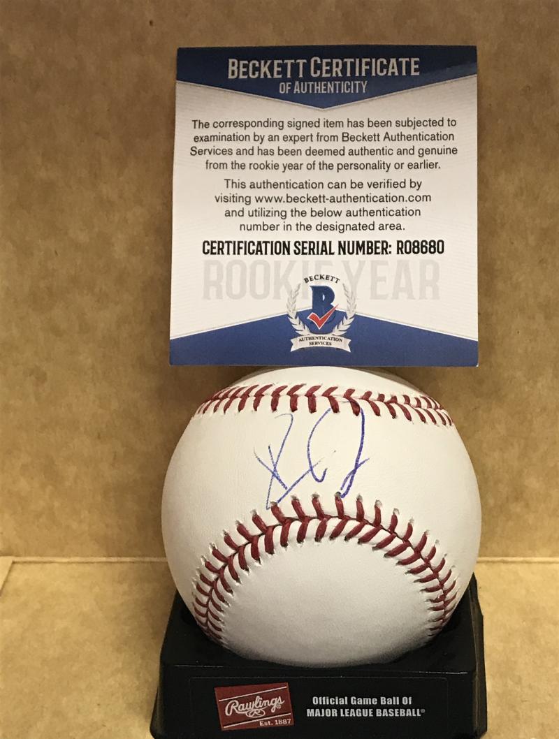 RYDER JONES SAN FRANCISCO GIANTS ROOKIE YEAR SIGNED M.L. BASEBALL BECKETT R08680