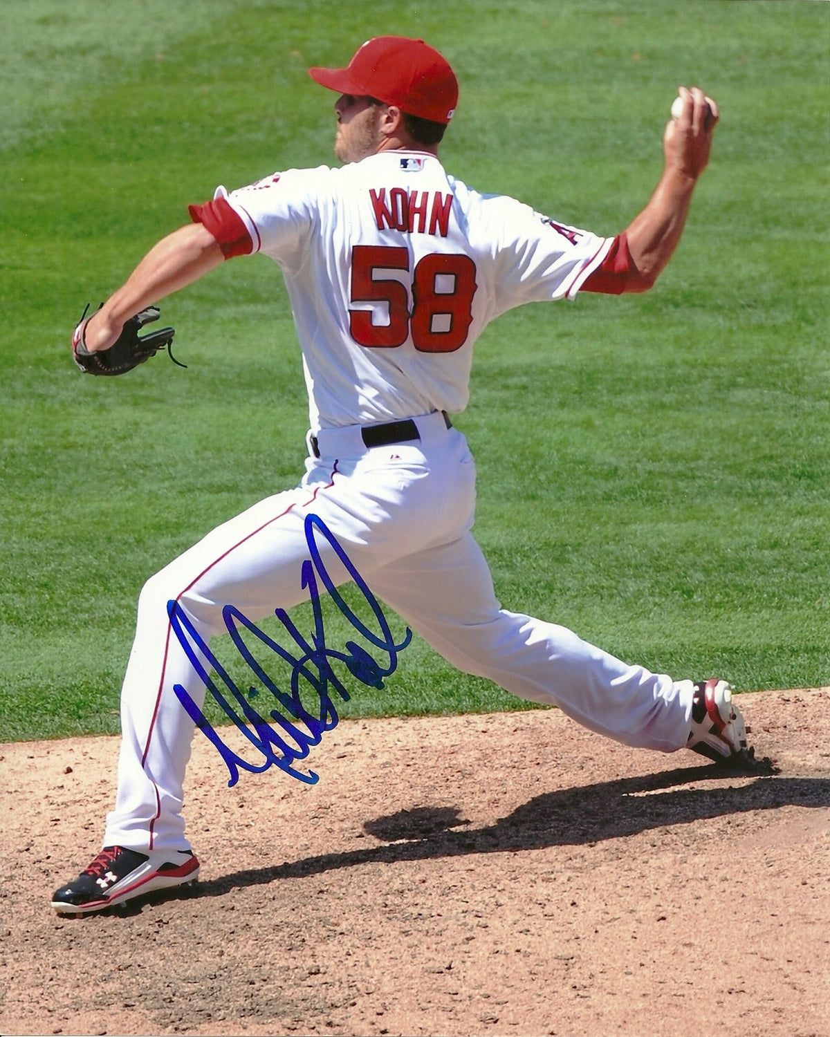 MICHAEL KOHN ANAHEIM ANGELS SIGNED AUTO 8x10 PHOTO W/COA