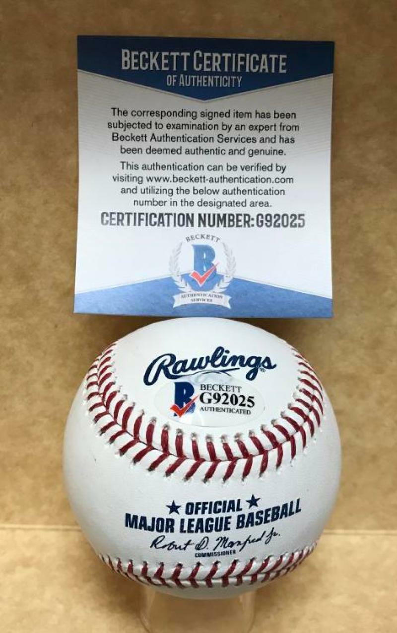 RANDY CESAR MINNESOTA TWINS SIGNED M.L. BASEBALL BECKETT G92025