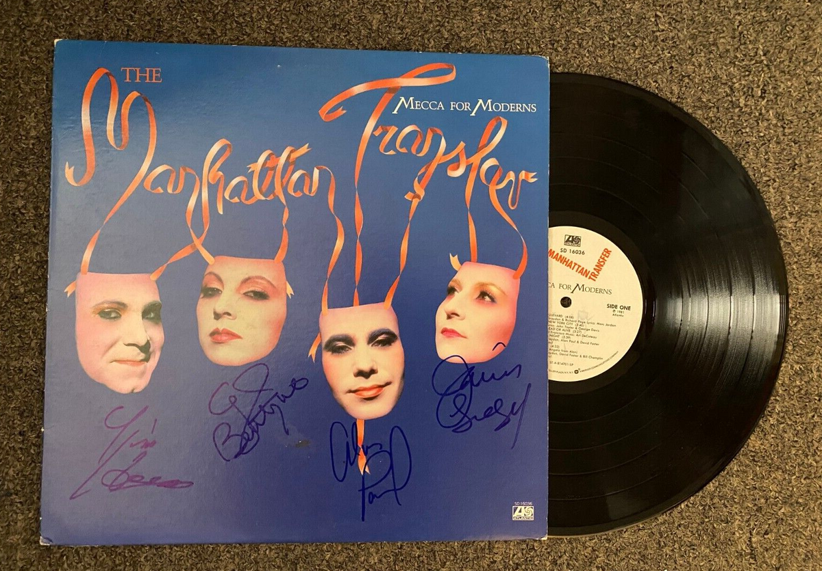 THE MANHATTAN TRANSFER 4X MULTI SIGNED AUTOGRAPHED VINYL RECORD ALBUM W/COA
