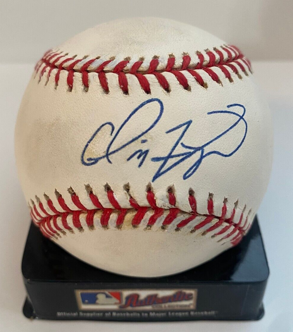 CLIFF FLOYD FLORIDA MARLINS SIGNED AUTOGRAPHED AUTO N.L. BASEBALL W/COA W/CUBE