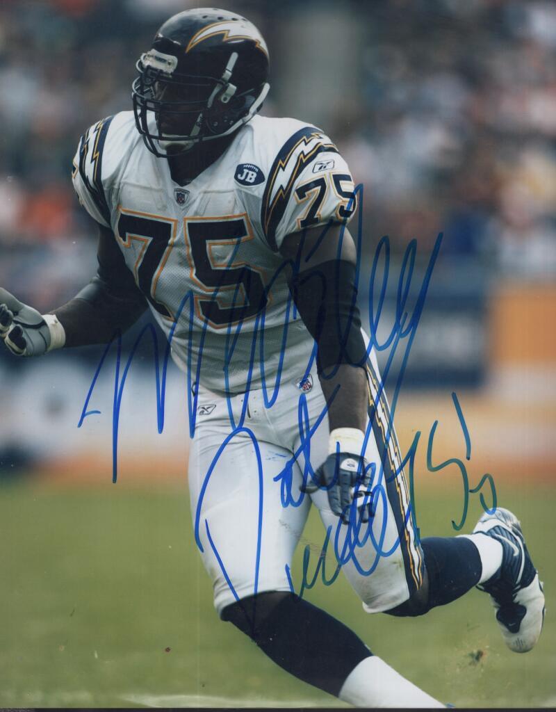 MARCELIUS WILEY CHARGERS  SIGNED AUTOGRAPHED 8X10 PHOTO W/ COA