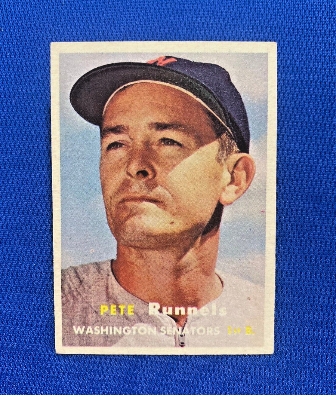 1957 TOPPS PETE RUNNELS WASHINGTON SENATORS #64 CARD VINTAGE SET-BREAK