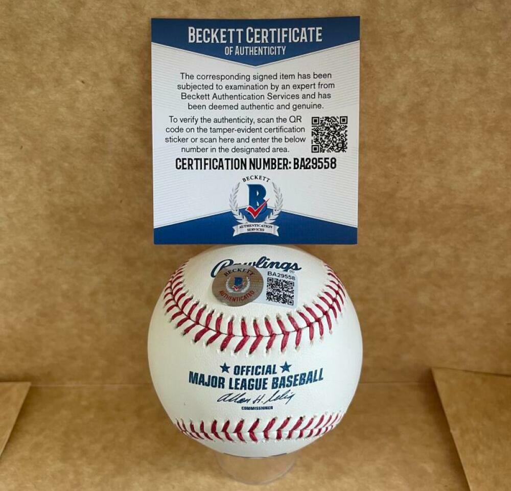 HEATHCLIFF SLOCUMB 95 ALL STAR SIGNED AUTOGRAPHED M.L. BASEBALL BAS BA29558
