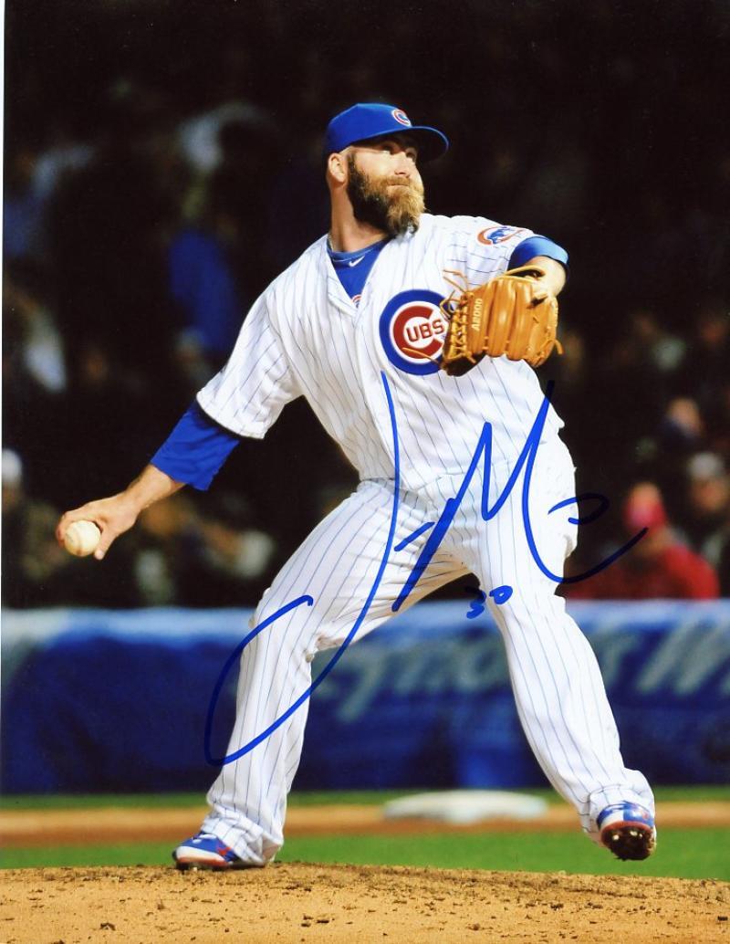 JASON MOTTE CHICAGO CUBS SIGNED 8X10 PHOTO W/COA